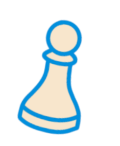 Blue pawn